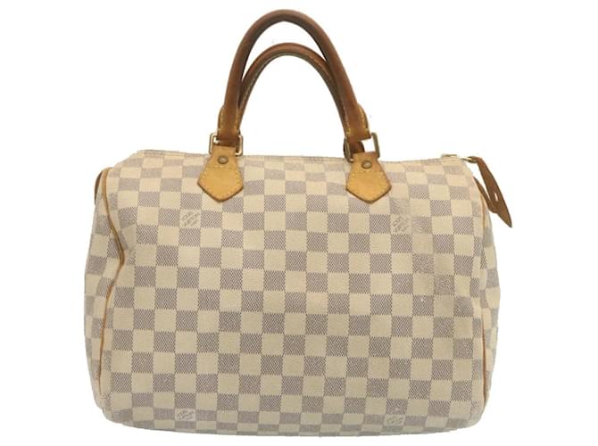 Louis Vuitton Woman Handbag Speedy 30 Beige Fabric For Sale at