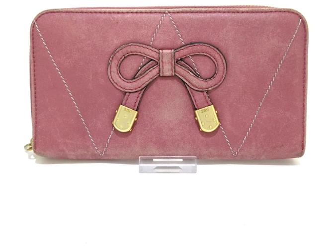 See by Chloé Wallet Pink Leather  ref.519419