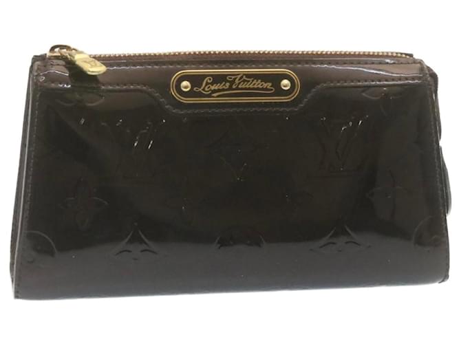 Louis Vuitton cosmetic pouch Brown Patent leather  ref.519492