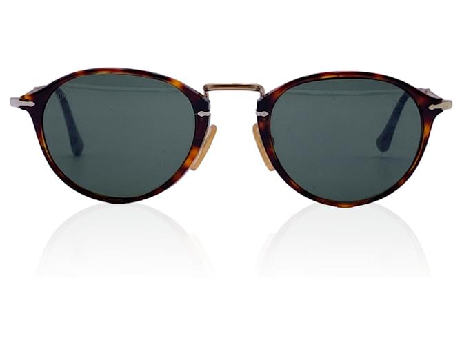 Persol Oculos de sol redondos dobraveis de acetato marrom 3075 S 51 21 140MILIMETROS ref.519696 Joli Closet