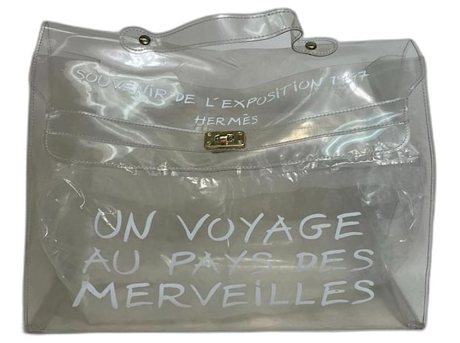 hermes clear handbag