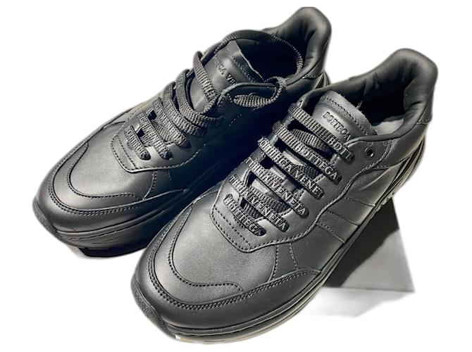 Bottega Veneta Sneakers Black Leather  ref.519718