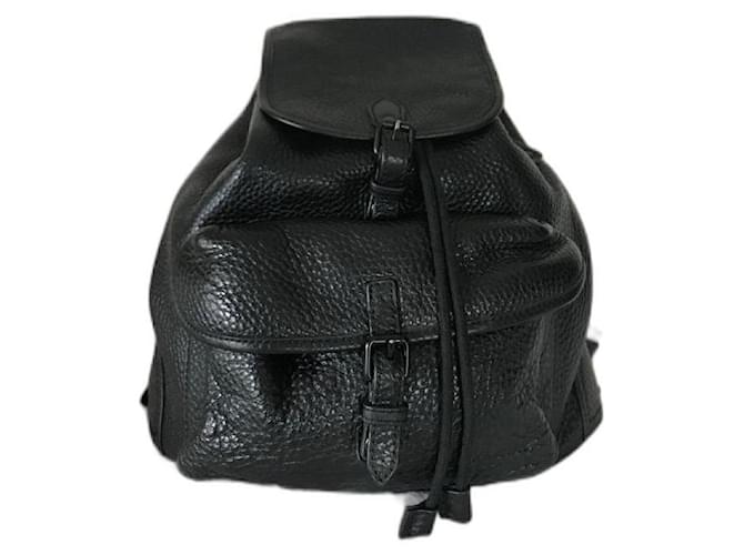 Burberry Leather Backpack Black  ref.519798