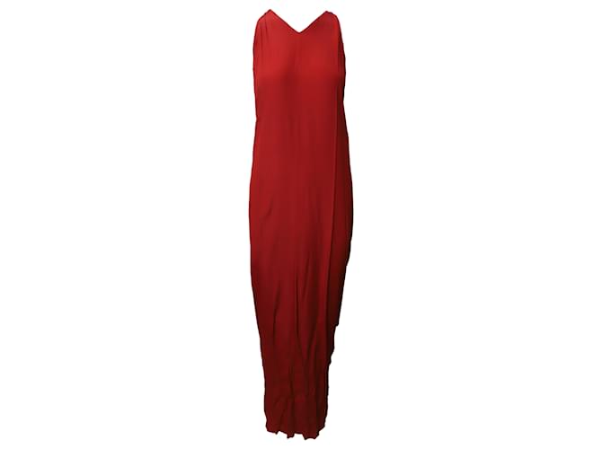 Rick Owens Drape Dress in Red Acetate Cellulose fibre  ref.519860