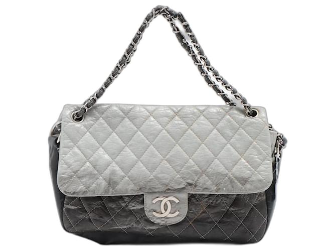 Chanel Orange, White, Blue, And Black Quilted Lambskin Small Cuba
