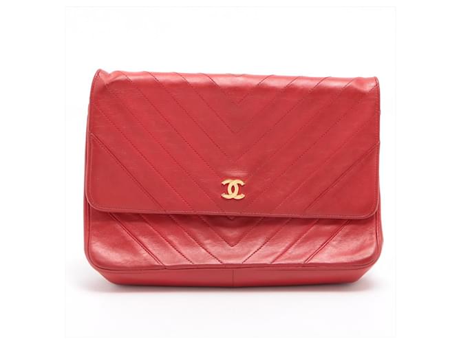 Chanel Wallet on Chain Red Leather ref.519946 Joli Closet