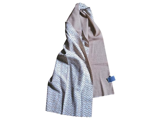 Autre Marque Boggi Milano stole scarf new Beige Light brown Cashmere Wool  ref.520083