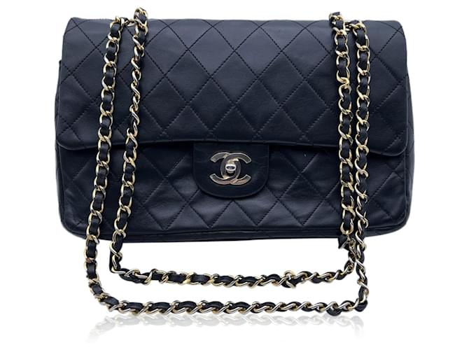 Chanel Black Quilted Timeless Classic Double 2.55 Bag Leather - Joli Closet