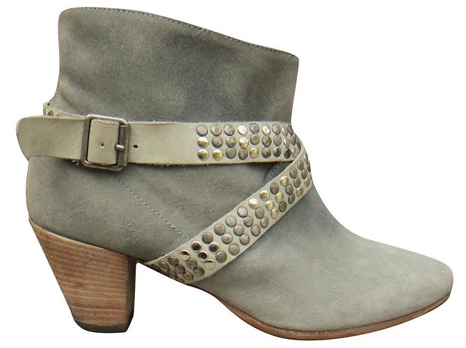 bottines Iro en daim gris taille 37