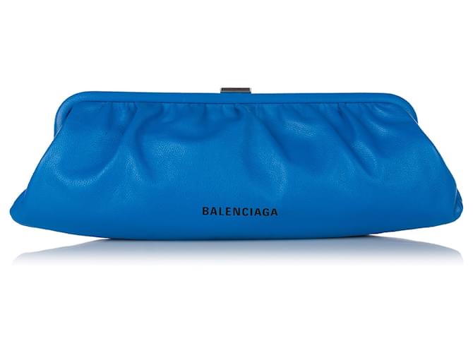 Balenciaga Blue Cloud XL Leather Crossbody Bag Pony-style calfskin  ref.520326