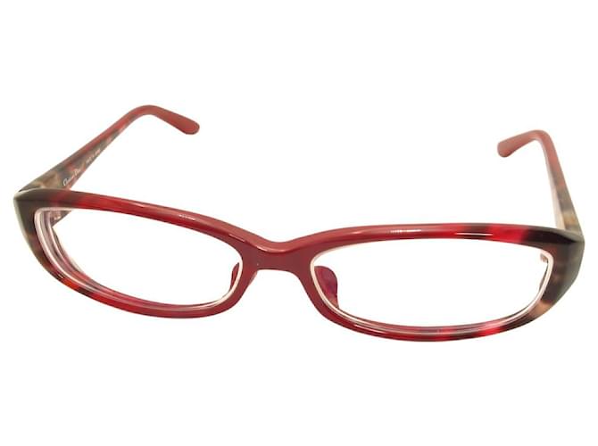 Lunettes Dior Plastique Rouge  ref.520630