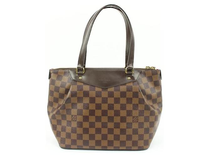 Louis Vuitton Nicht mehr erhältliche Damier Ebene Westminster PM-Einkaufstasche mit Reißverschluss Leder  ref.520657