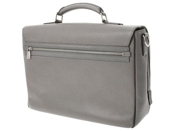 Louis Vuitton Vasili Grey Leather  ref.520741
