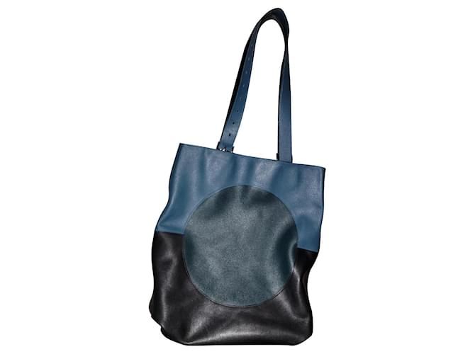 Toto Bag Hermès 2020 Evercolor Etrivière Jockey Cuir Bleu  ref.520847