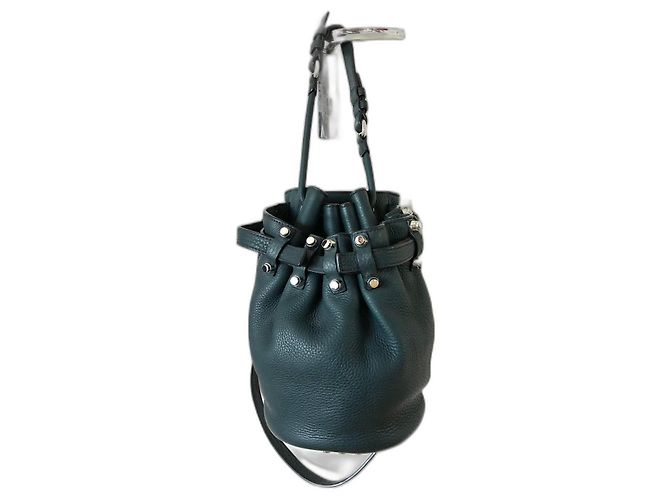 Alexander Wang Diego Lederhandtasche Dunkelgrün