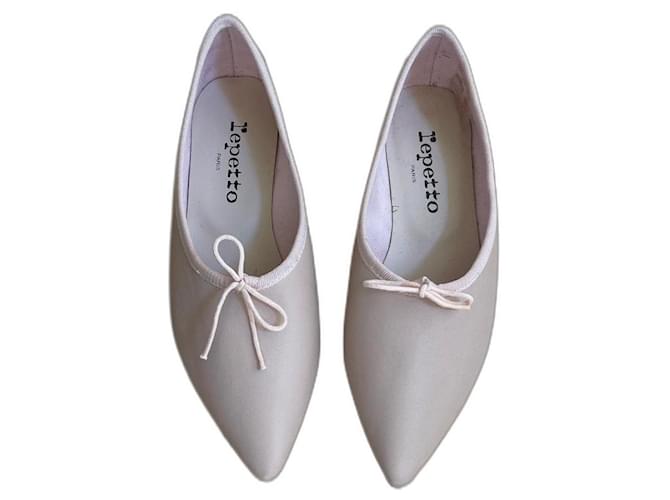 Repetto Ballet flats Pink Leather  ref.521147