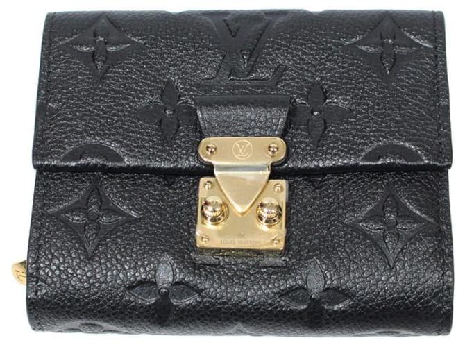 Louis Vuitton portafogli Nero Pelle  ref.521529