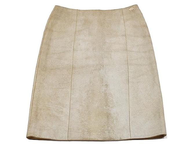 Chanel Skirts Beige Pony-style calfskin  ref.521531