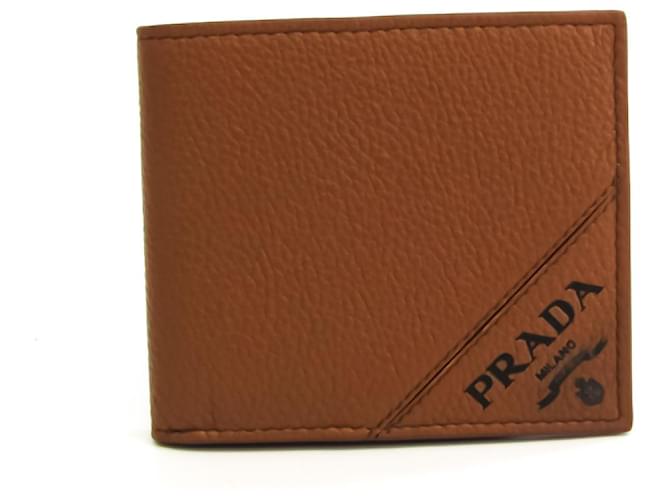 PRADA wallet Brown Leather ref.521714 Joli Closet