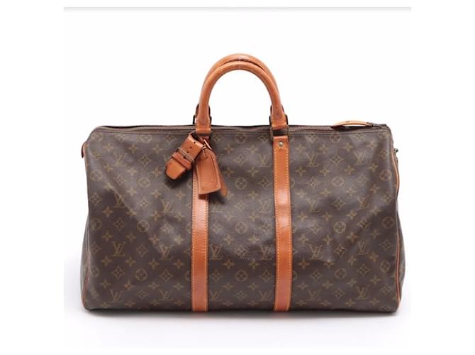 Louis Vuitton Keepall 50 Brown Cloth  ref.521808