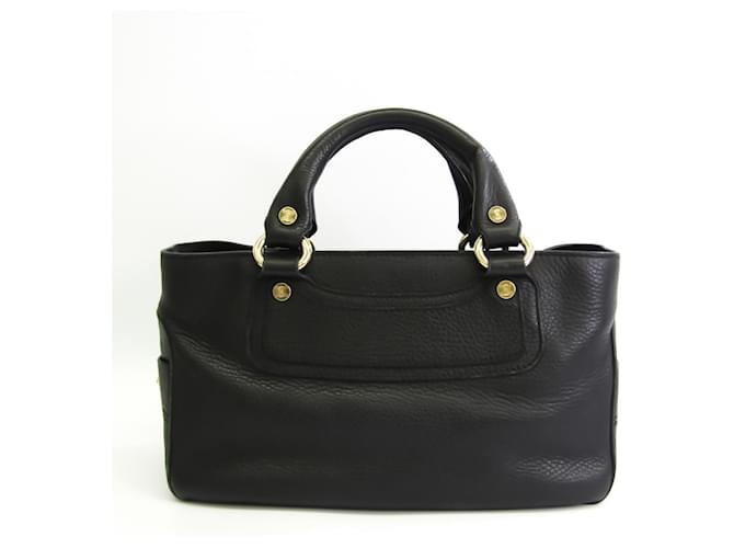 Céline Celine handbag Black Leather  ref.521841