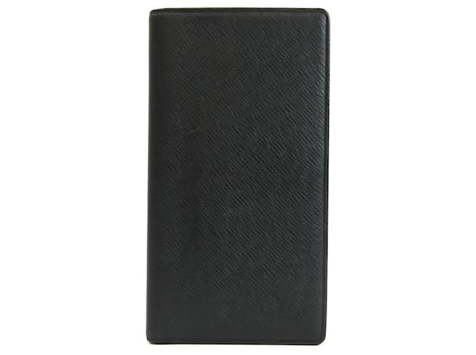 Louis Vuitton Portefeuille Black Leather  ref.521868
