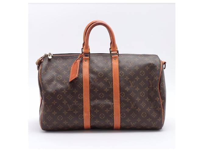 Louis Vuitton Keepall Bandouliere 45 Brown Cloth ref.835295 - Joli Closet