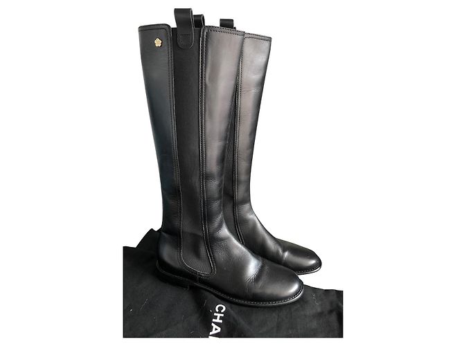 Chanel Boots Black