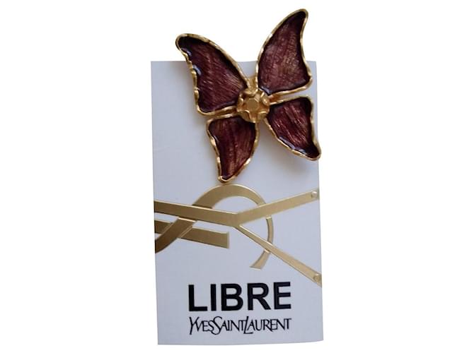 Yves Saint Laurent VINTAGE Dourado Metal  ref.522047