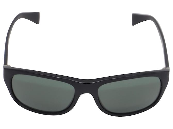 Prada Square Sunglasses in Black Acrylic  ref.522307