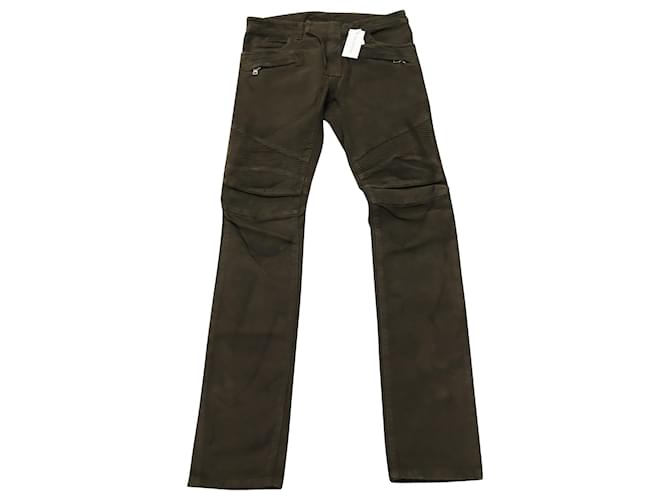 Green on sale balmain jeans