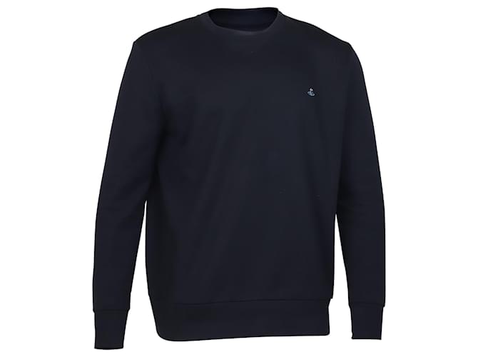 Vivienne Westwood Navy Sweatshirt aus marineblauer Baumwolle  ref.522320