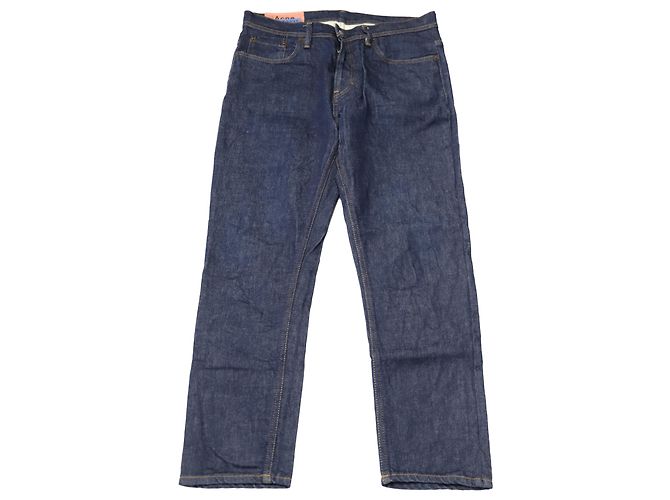 Autre Marque Acne Studios schmal zulaufende Jeans aus indigoblauer Baumwolle