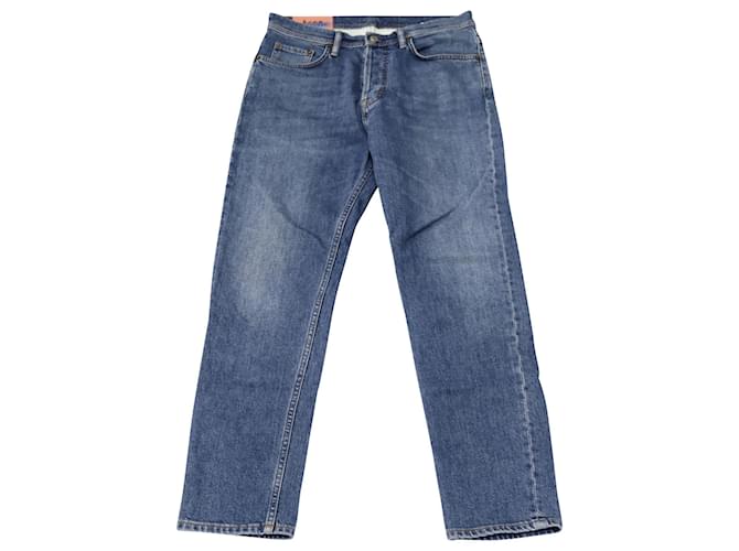 Autre Marque Acne Studios Schmal zulaufende Jeans aus mittelblauer Baumwolle  ref.522408