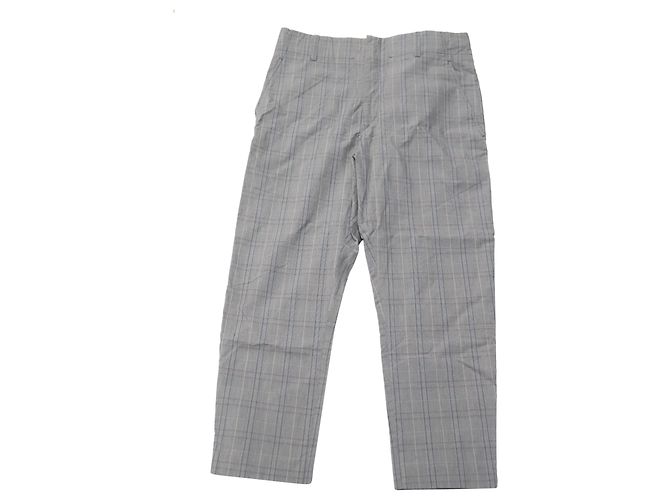 Pantalón Isabel Marant Etoile Plaid de Algodón Gris