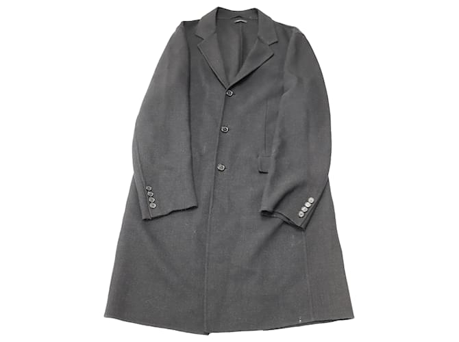 Prada Coat in Gray Wool Grey  ref.522535