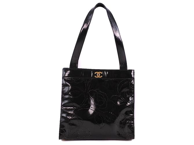 Chanel Camellia Black Leather ref.522731 - Joli Closet