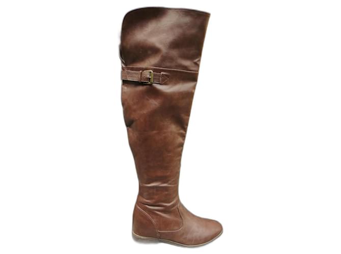 Autre Marque GH bass boots size 38 Brown Leather  ref.522785