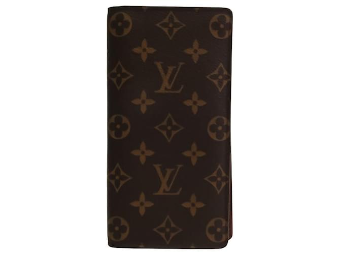 Louis Vuitton Portefeuille Brazza Brown Cloth  ref.522861