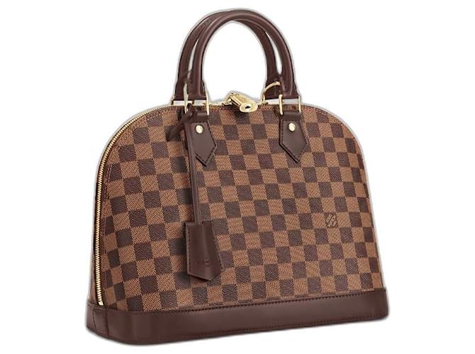Louis Vuitton LV Alma PM damier ebene new Brown Leather ref.522930