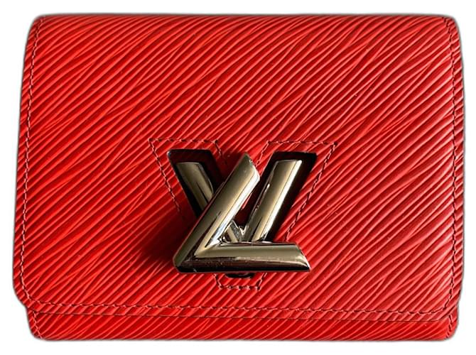 Louis Vuitton Twist Wallet Red Leather ref.523072 - Joli Closet