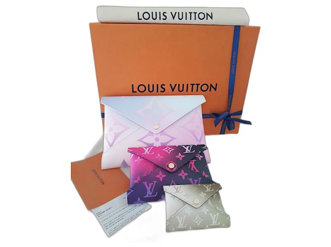 Louis Vuitton Pochettes 3-im-1 Kirigami Spring Multicolore Mehrfarben Leder Leinwand  ref.523073