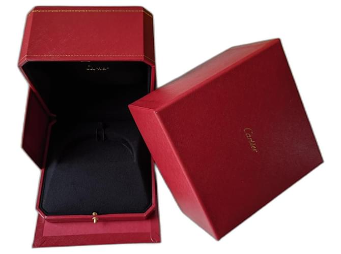Pulseira autêntica Cartier Love Juc, caixa forrada com pulseira e saco de papel Vermelho  ref.523099