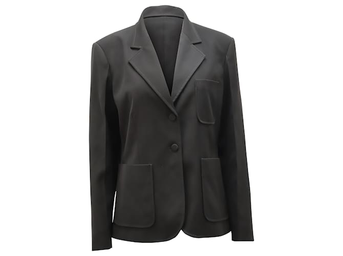 Louis Vuitton Uniforms Blazer preppy en poliéster negro  ref.523339