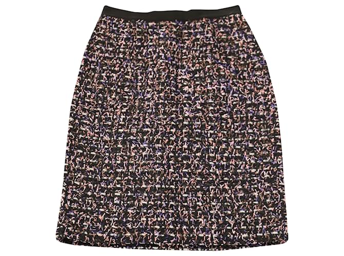 Giambattista Valli Tweed Midi Skirt in Multicolor Polyamide Multiple colors Nylon  ref.523395
