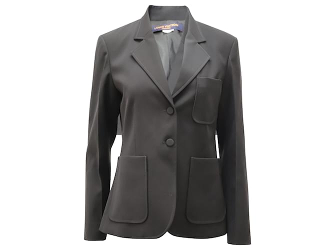 Blazer Louis Vuitton Uniforms Preppy en polyester noir  ref.523426