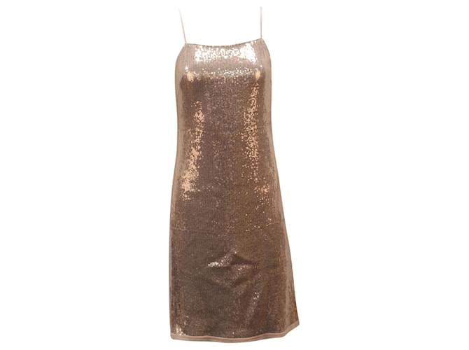 Jason Wu Sequined Dress in Metallic Viscose Cellulose fibre  ref.523435