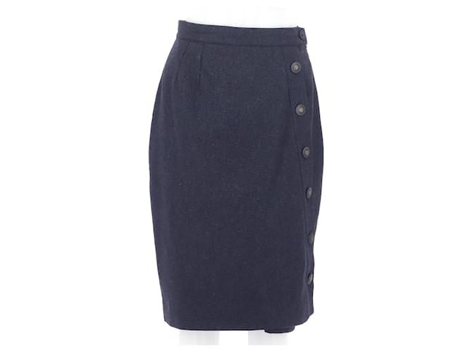 Missoni Skirt suit Navy blue Wool  ref.523555