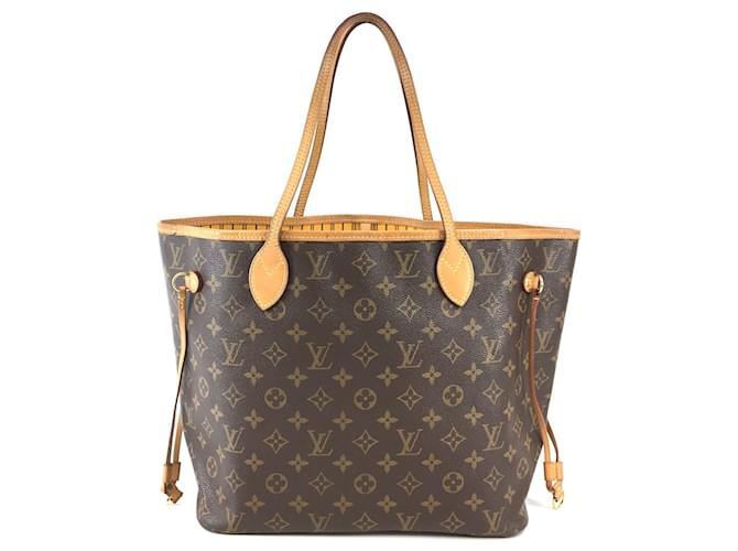 Louis Vuitton Neo Neverfull MM Monogram Canvas Brown Leather  ref.523931