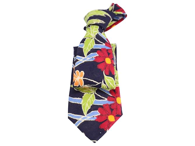 Ralph Lauren Tropical Krawatte aus mehrfarbigem Leinen  ref.523957